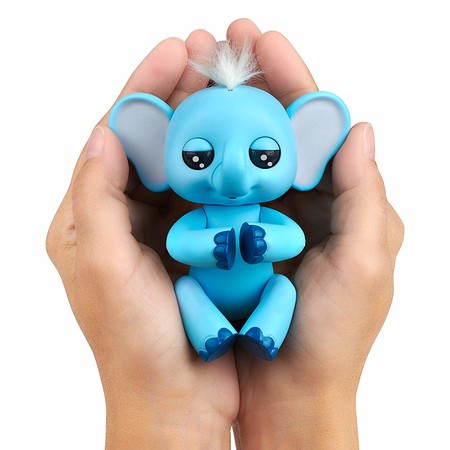 Интерактивная фигурка слоненок Грей Фингерлингс WowWee Fingerlings Baby Elephant Gray 3596 изображение 2