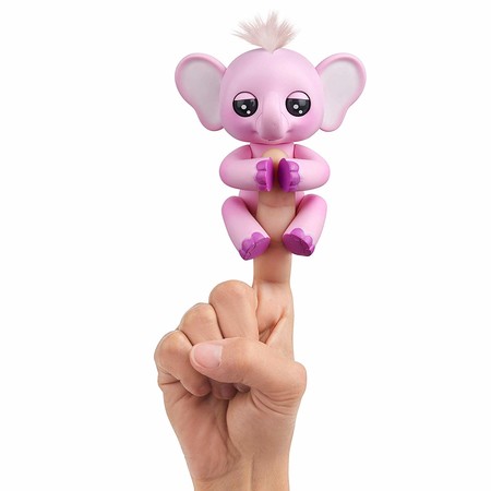 Интерактивная фигурка слоненок Нина Фингерлингс WowWee Fingerlings Baby Elephant - Nina (Pink) 3597 изображение 2