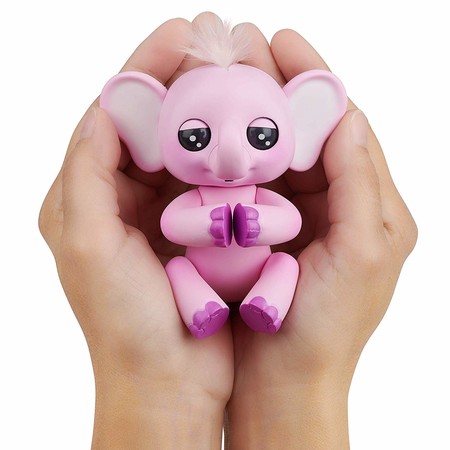 Интерактивная фигурка слоненок Нина Фингерлингс WowWee Fingerlings Baby Elephant - Nina (Pink) 3597 изображение 3