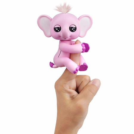 Интерактивная фигурка слоненок Нина Фингерлингс WowWee Fingerlings Baby Elephant - Nina (Pink) 3597 изображение 1