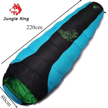 Спальный мешок зимний теплый водонепроницаемый серый 220*80см Jungle King -15℃ изображение 2