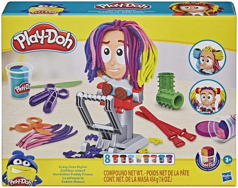 Игровой набор пластилина Сумасшедший стилист Play-Doh Crazy Cuts Stylist Hair Salon изображение 
