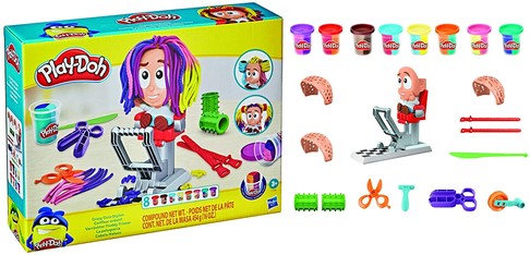 Игровой набор пластилина Сумасшедший стилист Play-Doh Crazy Cuts Stylist Hair Salon изображение 1