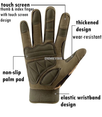 Тактические перчатки для военных полнопалые цвет олива Тактичні рукавиці для військових олива изображение
