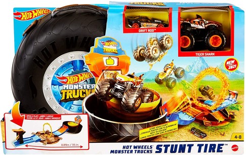 Трек Хот Вилс Трюки в шине Hot Wheels Monster Trucks изображение 5