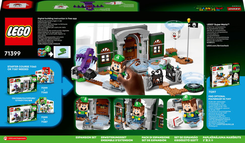 Конструктор Лего Дополнительный набор Вход в Особняк Луиджи Lego Super Mario (504 дет) изображение 2
