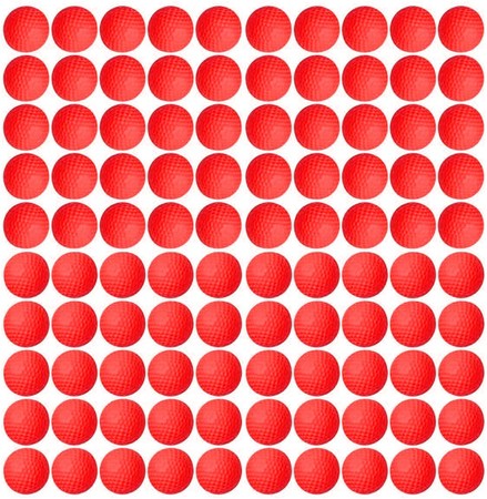  Запасные патроны к бластеру Нерф Райвал 100 шт (красные) Nerf Little Valentine изображение 